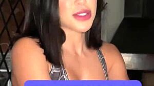 Petite 18yo Latina's throat gags deep on cock, swallowing every drop in sloppy finish
