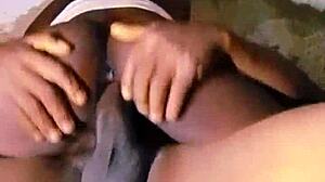 Couple fucks hard in bath with big black cock and pussy licking part 2