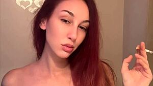 Italian big tits milf artemisia love smoking fetish session