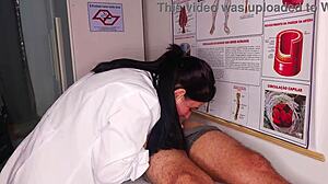 erection happens right in front of the nurse