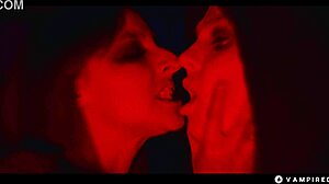 Sexy vampire lesbian threesome girls getting mesmerize into slave submission