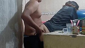 Mexicana Gets Anal In Kitchen