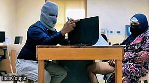 muslim wife cheats with office friend using vibrator