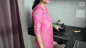 hot xxx stepmom fucked hard until orgasm with hindi audio with dirty talk stepson seducing at home