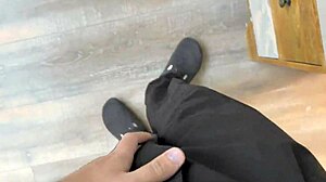 i caught stepbrother jerking off - stepbrother cum on my uniform and i cant go to study so fuck me more