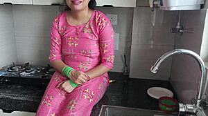hot xxx stepmom fucked hard until orgasm with hindi audio with dirty talk stepson seducing at home