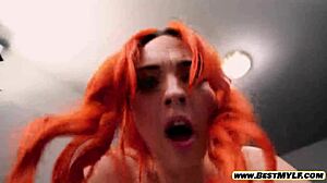 Stepmom Bounces Big Tits Riding Stepson Cock Hard