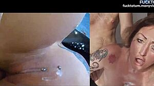 Rough Anal Makes Her Squirt Then Creampie