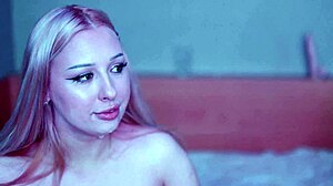 Sensual sloppy deepthroating with close up views of the action