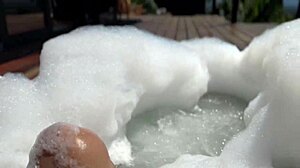 Public sex in the jacuzzi