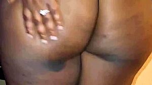 big booty diamond shaking ass in wet ebony tease
