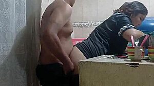 Mexicana Gets Anal In Kitchen