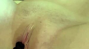 18yo Amateur With Pale Huge Natural Tits Cums Hard