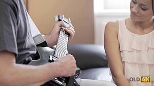 old man and teen feel spark between them and connect