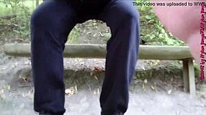 shoes and nylon feet airing in forest