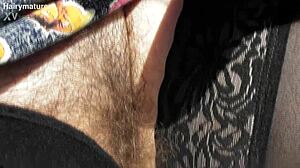 Hairy Mature Flashes Beaver In Car