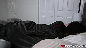 Stepbro let lacey channing chow his chunky cock deep in her throat