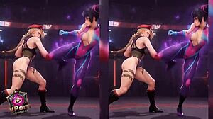 Sensual Battle Between Cammy White And Juri Han