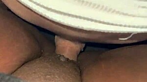 asian man leaves ebony with creampie