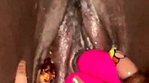 asian man leaves ebony with creampie