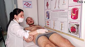 erection happens right in front of the nurse
