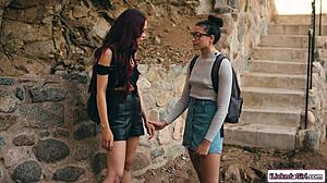 lesbian teen 18+ eating her classmates pussy