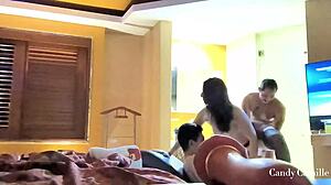 shared wife squirts on her husbands best friend before taking a creampie
