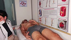 erection happens right in front of the nurse