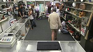 Exibitionist dilettante sucks hard cock