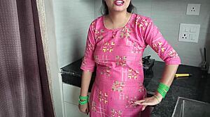 hot xxx stepmom fucked hard until orgasm with hindi audio with dirty talk stepson seducing at home