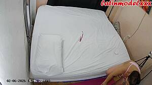 Big ass milf in sexy pink underwear gets ready for a hot photoshoot 1 3