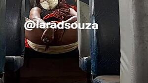 Indian crossdresser slut lara dsouza poses sexy in bus