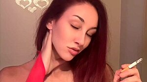 Italian big tits milf artemisia love smoking fetish session