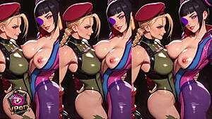 Sensual Battle Between Cammy White And Juri Han