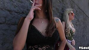 Hung trannies fucked by a guy