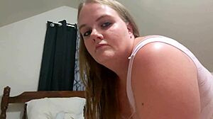 Blonde Stepsister Turns Cumshot Into Creampie Fingering Herself With My Cum!