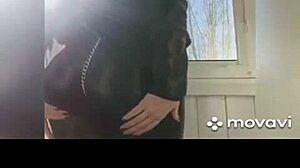 amazing ass in leather leggings and latex