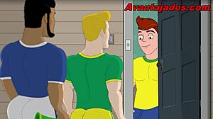 cartoon gay suruba at the copa