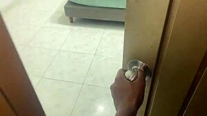 Huge latina maid ass sways in fridge!