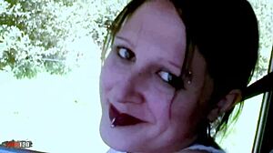 Lou-Ann The Gothic Brunette Hitchhiker Pays For Ride Using Hardcore Anal Sex And Blowjob
