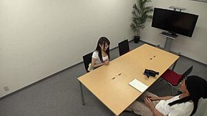 Japanese teen auditions with natural big tits