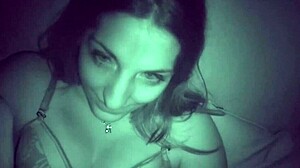 Hot spanish teen 18+ exgf fucking in nightvision with big natural tits