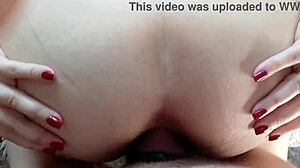 pov anal fisting makes wife gape