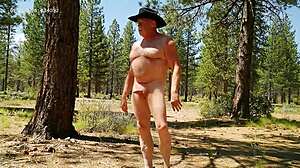 naked in the pines with sheer outfit