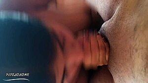 Creampie a colegiala with hot lingerie in red