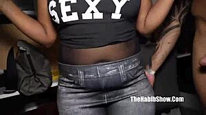 Mz Beautidoll Shows Her Big Ass In Intense Gangbang With Multiple Cocks