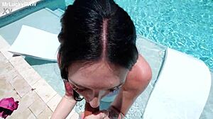 Charlotte sins finishes off sizzling summer sex with a cumshot