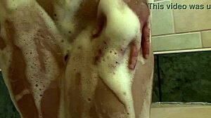 huge natural tits and huge nipples redhead babe bouncing in hottube