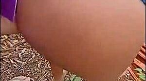 Hot Brazilian babe sucks friend's thick cock