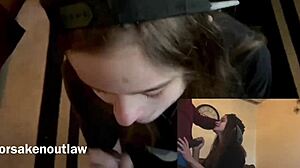 Lesbian best friend sucks dick for a place to stay